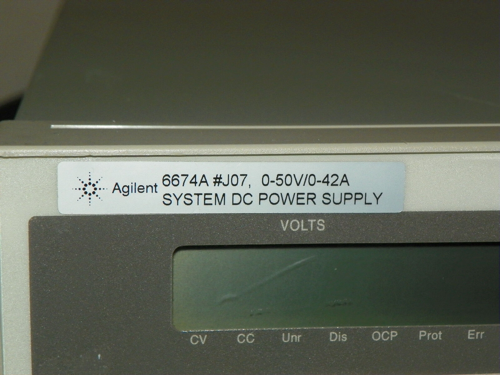HP Agilent 6674A DC Power Supply, Opt J07 50V, 42A, 2000 Watts (4 in stock) HP Agilent 6674A DC Power Supply, Opt J07 50V, 42A, 2000 Watts (4 in stock)